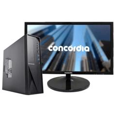 Computador SFF Concórdia Completo Com Monitor 21,5`` Processador Core i5 8GB SSD 480GB FreeDos 