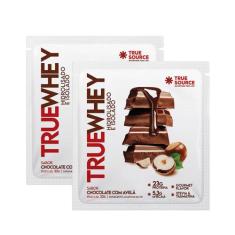 2x Sachê True Whey Proteína Chocolate Com Avelã True Source 32g, Choco