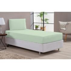 Jogo de Cama Lençol Solteiro Azul 80% Algodão 2 Peças - BruceBaby Bord