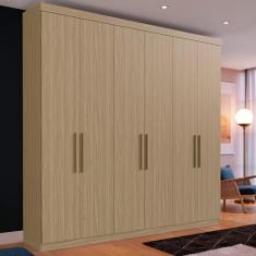Guarda Roupa Casal 6 Portas 2 Gavetas Bélgica - Edez