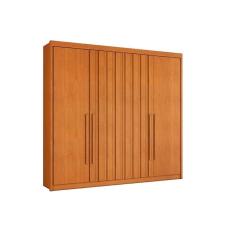 Guarda Roupa Solteiro 4 Portas 2 Ripadas E 4 Gavetas Grécia Cinamomo Conquista