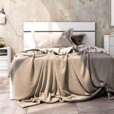 Cabeceira Casal Painel Lara Belmax Branco