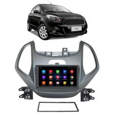  Kit Multimidia Android Ford Ka 2015 2016 2017 7 Pol + Câmera e Moldur