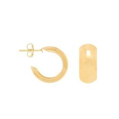 Brinco Rommanel Banhado Ouro Pequena Argola Larga E Lisa 523819, 0