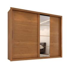 Guarda Roupas Casal com Espelho 2 Portas de Correr 6 Gavetas Imperador