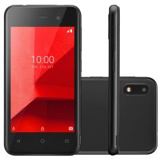 Smartphone Multilaser E Lite Preto com 32GB, 512MB de RAM, Tela 4”, Android 8.1, Dual Chip, Câmera 5MP, 3G, Bluetooth e Processador Quad core