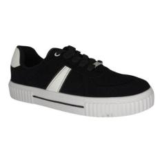 Tênis Feminino Vizzano Preto Branco-Feminino