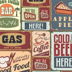 Papel de Parede Adesivo Lavável Autocolante - Azulejo Vintage Retrô - 3m x 40cm - Decoração para Cozinha