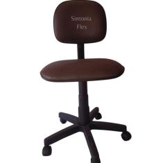 Cadeira secretaria com regulagem de altura corano marrom - Sintonia Fl
