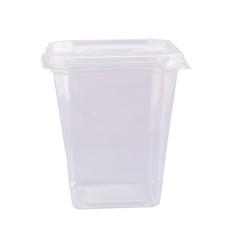 POTE QUADRADO 350ML COM TAMPA 12X20