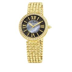 Relógio Pulso Jean Vernier Feminino Aço Dourado Jv01321