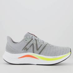 Tênis New Balance Fuelcell Propel V4 Cinza e Branco-Masculino
