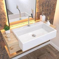 Kit Cuba Xrt55 Torneira Pratika 1060 Metal e Válvula Click 1 Polegada B Compace Branco