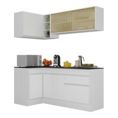 Armário De Cozinha Compacta De Canto V2091 Branco