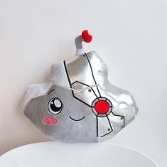 Boneca de pelúcia Lankybox Cyborg Plush tt com decoração iluminada