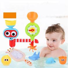 Bonito bebê banho animais brinquedos chuveiro criança banheira de água banheiro 