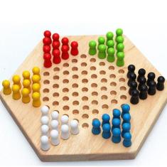 Jogo de tabuleiro de brinquedo das crianças Hexágonos de madeira Hexágono Parent-chi