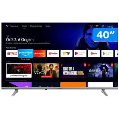 Smart Tv 40 Full Hd D-Led Britânia Android - Btv40e3aagssgb Wi-Fi Blue