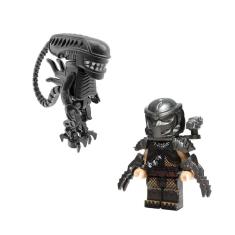 Boneco Alien Ou Predator Cinema Bloco De Montar Escolha