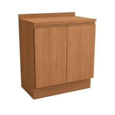 Balcão de Cozinha 800mm com Tampo de Madeira Canela