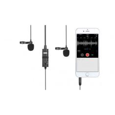 Microfone Lapela Duplo boya BY-M1DM