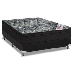 Cama Box Casal: Colchão Molas Ortobom Nanolastic ISO Firme + Base CRC 