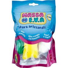 Massinha De Eva Branco/Vermelho/Azul/Verde/Amarelo - 50G - Make+