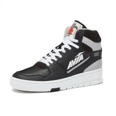 Avia 821 High Top Sneakers for Men, Indoor or Outdoor Mens Basketball Shoes - Black/White Trim, 8.5 Medium