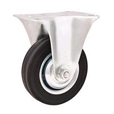 Rodízio Fixo Leve 6", De Borracha, Preto, Vonder.