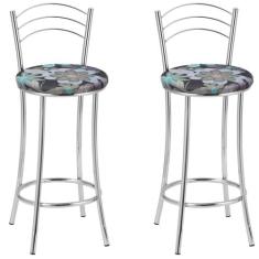 KIT 2 Banquetas Cromadas BC26-B E507 - TRE PARONI