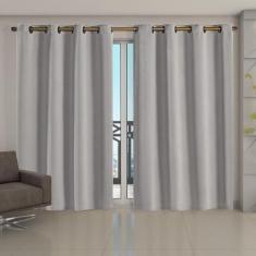 Cortina Blackout Corta Luz 70 % Tecido 4,00 x 2,70 - Bege - Eddi Casa