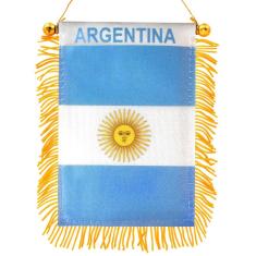 Janela Fringy Flag Anley Argentina suspensa de 10 x 15 cm com sucção