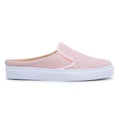 Tênis Mule Feminino Slip On Calcanhar Aberto Babuche Rosa - Zafrem, 35