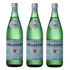 Kit c/ 3und Água Mineral Com Gás SAN PELLEGRINO 750ml