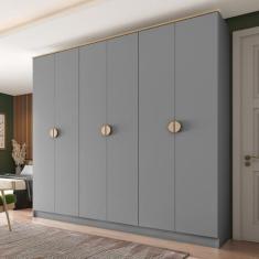 Guarda-Roupa Casal 100% Mdf Bp 6 Portas 4 Gavetas Asti - RR Móveis