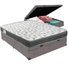 Cama Box Baú e Colchão ISO100 Espuma D33 Viúvo Ortobom