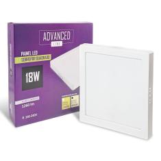 Painel Plafon Led 18W Quadrado Sobrepor 4000K Branco Neutro