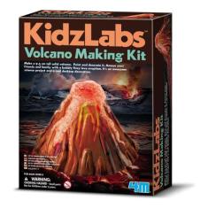 Kit Construa Seu Vulcão Brinquedo Educativo Kidz Labs 4m