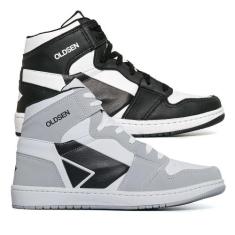 Kit 2 tenis masculino Botinha involved tendencia moda street urban con