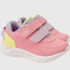 Tênis Infantil Klin New Sport Mini Com Fixador Aderente Fácil-Feminino