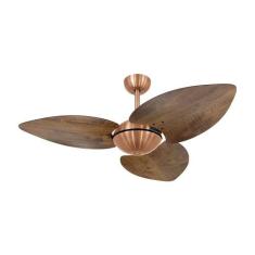 Ventilador de Teto Dormamu Cobre Office 3 Pás Rádica Imbuia 220V , 220
