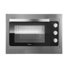 Forno Elétrico de Embutir Philco 55L Cinza com Moldura em Aço Escovado 2 Resistências PFE55E 220V