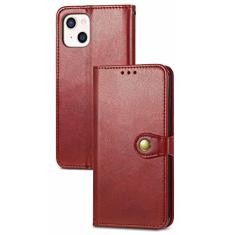 GSYH Capa carteira para iPhone 13 Mini/13/13 Pro/13 Pro Max, Capa flip protetora magnética de couro PU com compartimentos para cartão Kickstand proteção de câmera TPU à prova de choque, vermelha, 13pro 15,1 cm