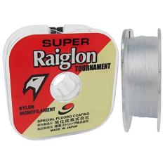 Linha Monofilamento Super Raiglon 0.33mm 25lbs 11k 100m Branca