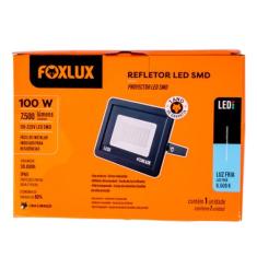Foxlux Refletor LED 100W 6500K Preto Bivolt