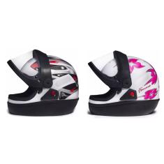 Capacete San Marino Branco Moto Masculino Feminino