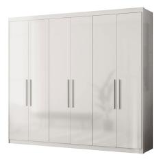 Guarda Roupa Casal Venice 62080 Branco Brilho - Demóbile