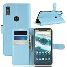 Capa para Moto P30 Note, capa carteira flip de couro PU premium com compartimento para cartão, suporte e fecho magnético [capa interior à prova de choque de TPU] Compatível com Moto P30 Note