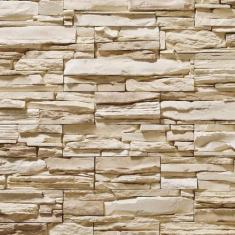 Papel De Parede Pedra Tijolos Areia Fina Autocolante Sala - LRP