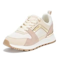 Skechers Tênis feminino Runway-Posh Gal, Natrual/dourado, 35